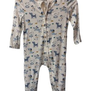 Little Me Puppy Print Footie